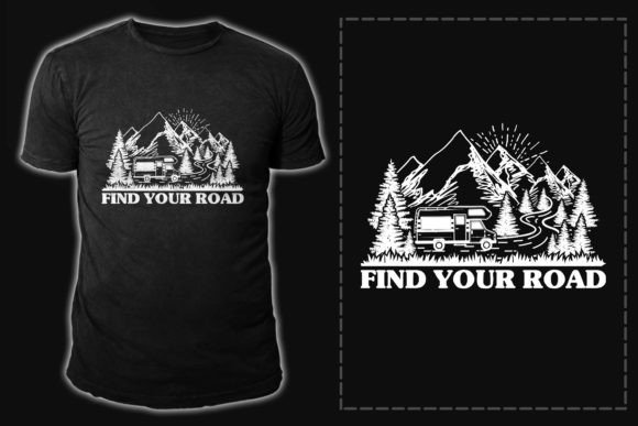 Camping Vector T-shirt Design: Find Your Road to Creative Freedom