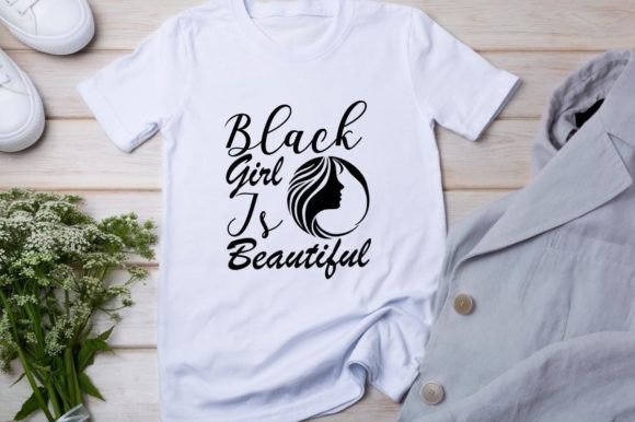 Celebrate Confidence: Black Girl is Beautiful Graphic Design