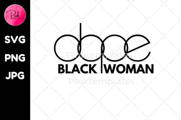 Dope Black Woman Tshirt Design Graphic: A Bold Creative Asset