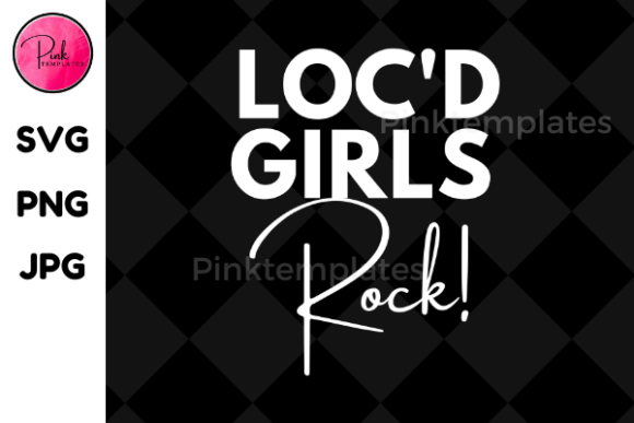 Loc'd Girls Rock Tshirt Design Graphic: A Bold Design Asset