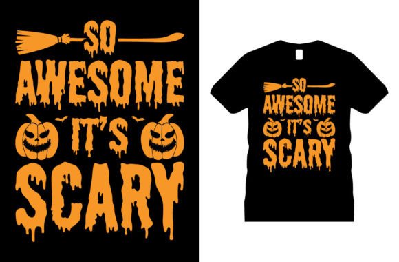Scary Halloween Graphic T-shirt Design: A Vector Asset for Your Seasonal Projects