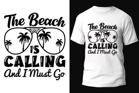 Summer SVG T-shirt Design: Beach Vibes Graphic Vector