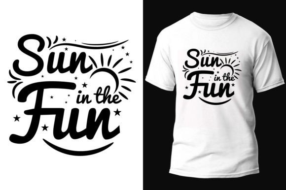 Summer SVG T-shirt Design: Sun in the Fun Graphic